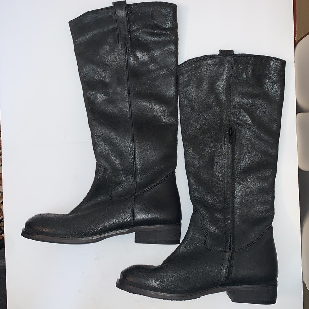 DIBA NWOB Todd Size 7 Black Leather Riding Boots